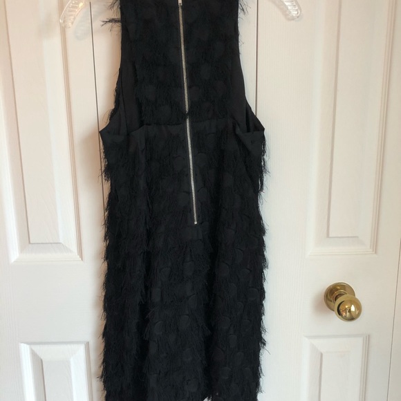 Black polka dot fringe dress. 60’s inspired style - Picture 6 of 6